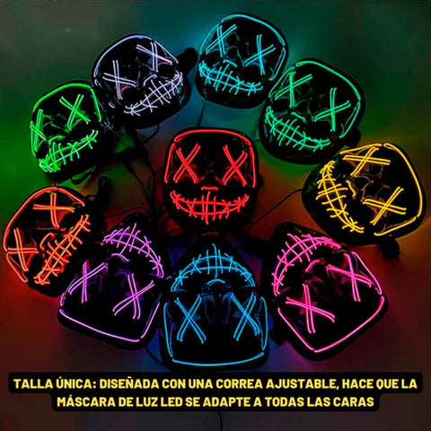Mascara Halloween LED