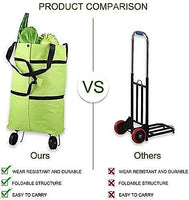 Bolso plegable con ruedas para compras