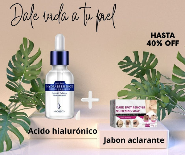 Duo aclarador para rostro y cuerpo - aclara y rejuvenece👩‍🦳👩‍🦰