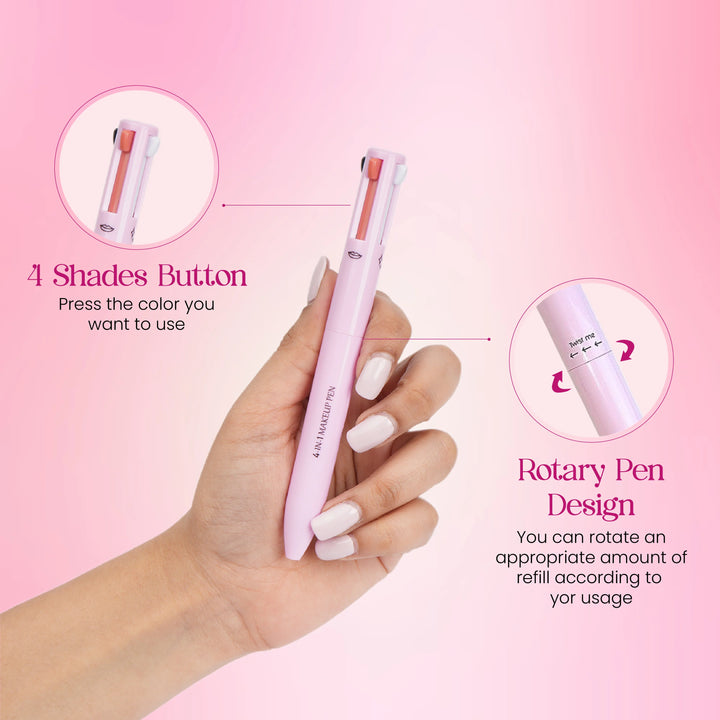 Pluma de maquillaje 4 en 1
