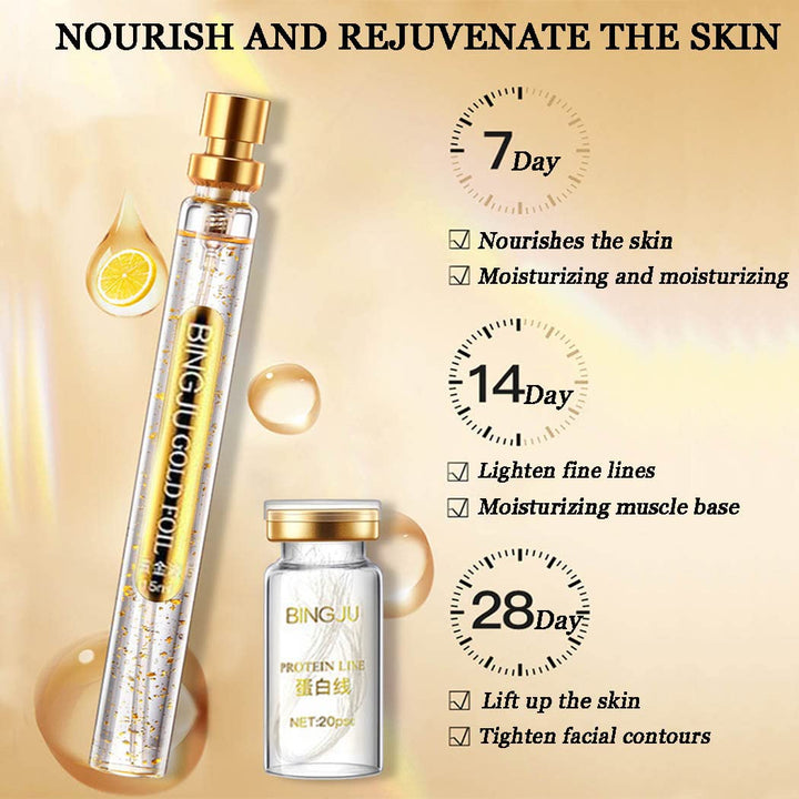 Sérum Gold Sensivell- Hilos de proteina con suero de colageno dorado
