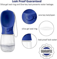 Botella de agua para perros