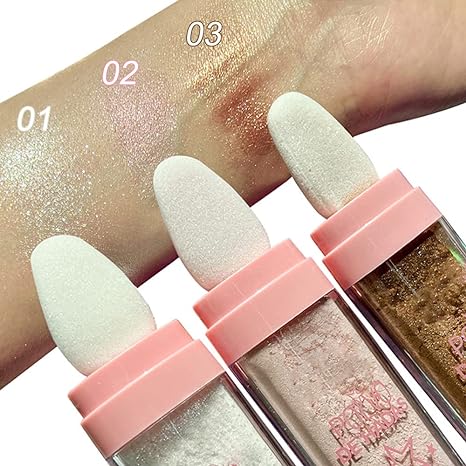 Maquillaje en barra en polvo iluminador