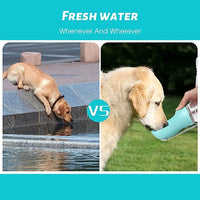 Botella de agua para perros