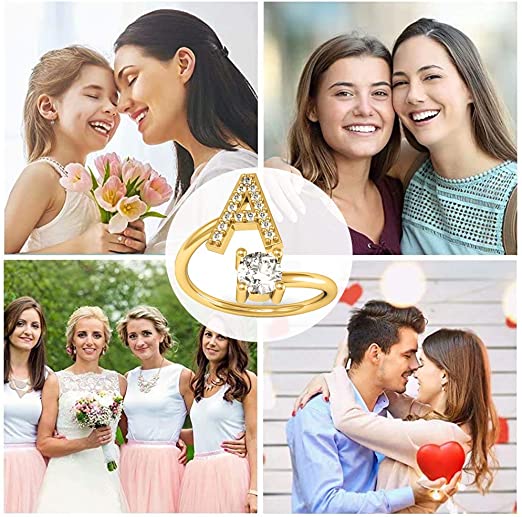 👉Anillo de inicial para mamá 💍