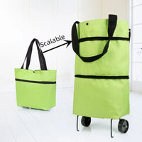Bolso plegable con ruedas para compras