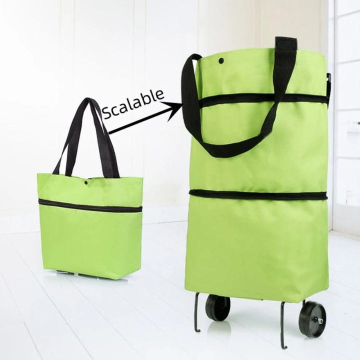 Bolso plegable con ruedas para compras