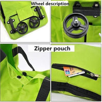 Bolso plegable con ruedas para compras