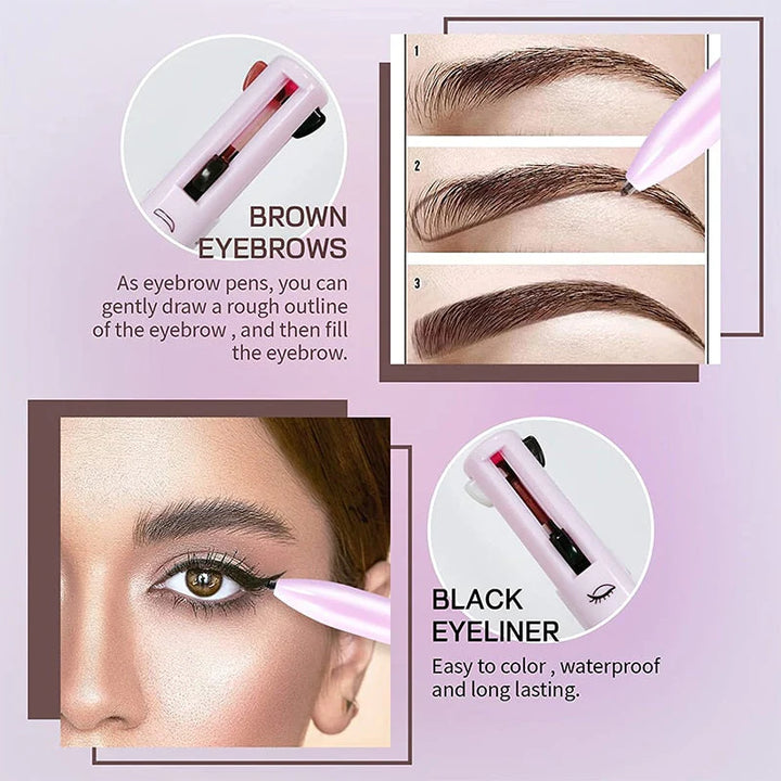 Pluma de maquillaje 4 en 1