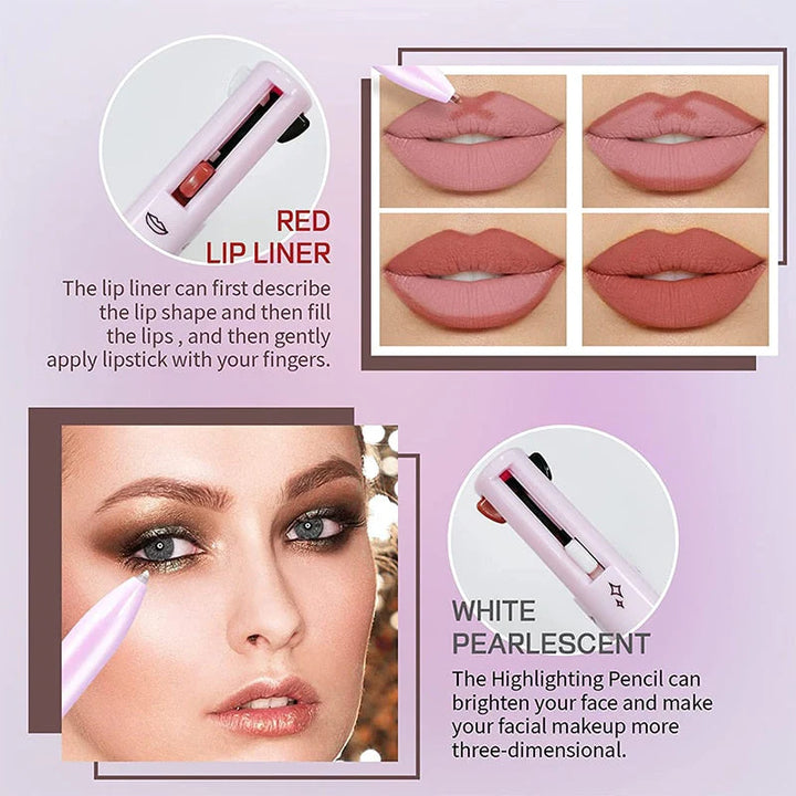 Pluma de maquillaje 4 en 1