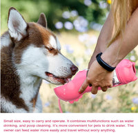 Botella de agua para perros