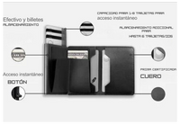 la cartera Antirobo con Tecnología de Localización
