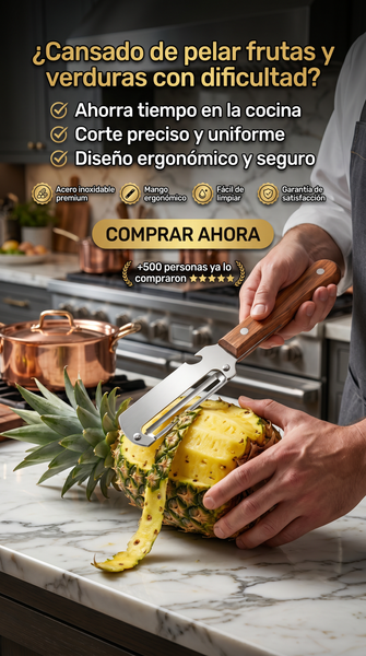 Pelador de Acero Inoxidable para Frutas y Verduras · Hero (principal)