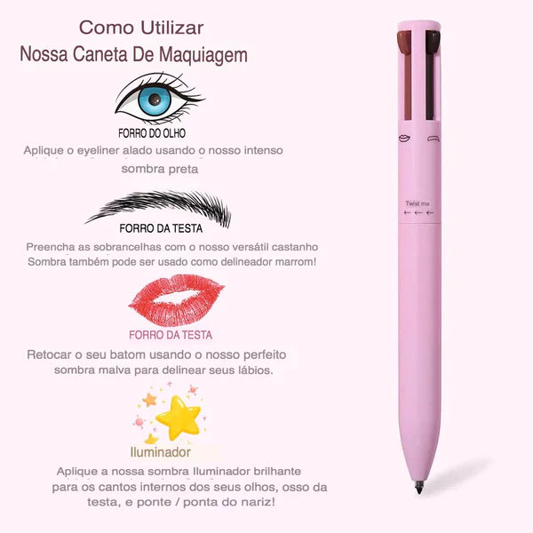 Pluma de maquillaje 4 en 1