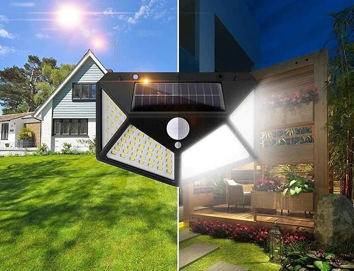 🔦LAMPARA SOLAR LED CON SENSOR👋